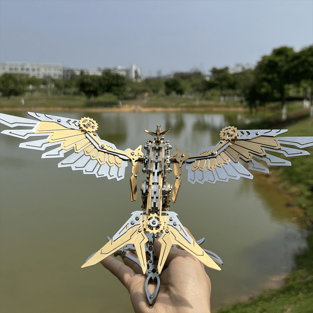 3D Metal Puzzle Bionic 373 PCS, Steampunk Mechanical Model Kit With DIY Assembly, Home Display Desk Decor For Adult Collectors And Creative Gifts