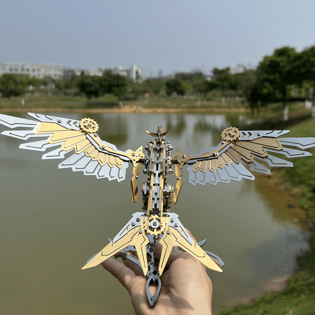 3D Metal Puzzle Bionic 373 PCS, Steampunk Mechanical Model Kit With DIY Assembly, Home Display Desk Decor For Adult Collectors And Creative Gifts