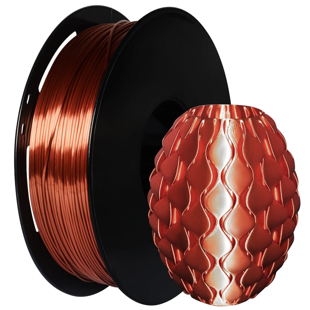 Geeetech 3D Printer PLA Filament Shiny Silk Gold Toughness Enhanced Filament with 1.75mm Dimensional Accuracy +/-0.03mm, 1080 Feet Per Roll, Vacuum Packaging, for Most 3D FDM Printer