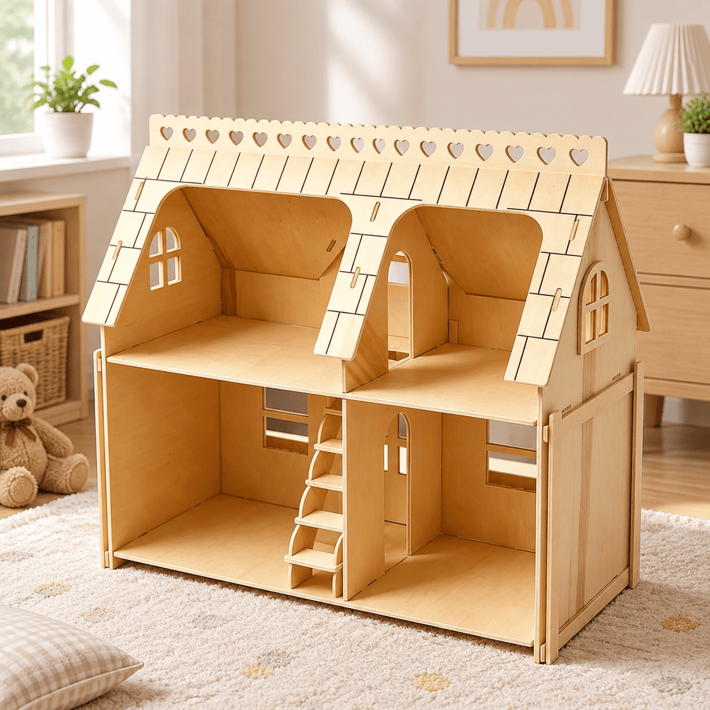 3D Puzzle House Wooden Model Kit DIY Miniature Dollhouse