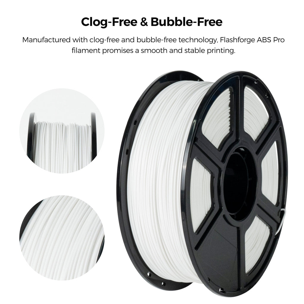 Flashforge ABS Pro Filament 1.75mm, 1KG/2.2lbs ABS Pro 3D Printer Filament, Purple