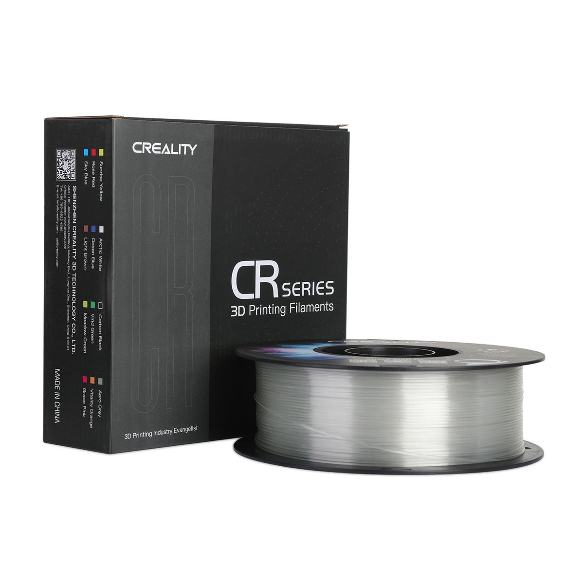 Creality PETG 3D Printer Filament 1.75mm 1kg/2.2lbs Non-Toxic Strong Toughness Filament Accuracy +/-0.02mm, White