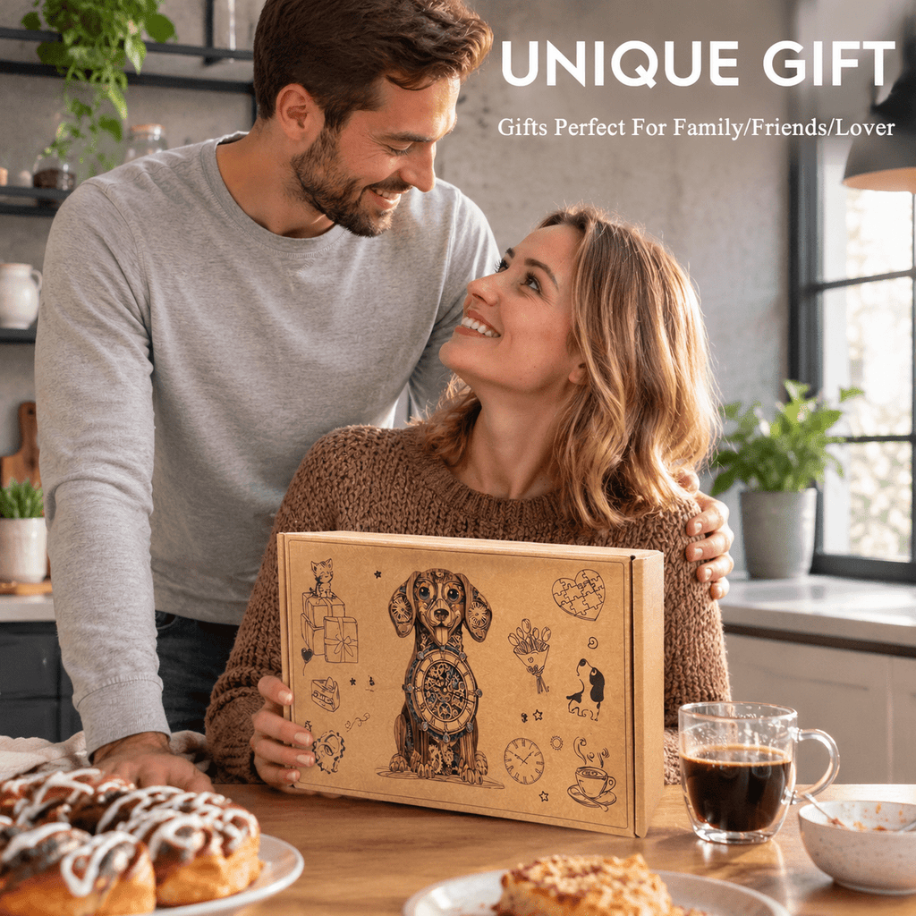 3d Wooden Puzzles For Adults-dachshund Clock Puzzle-adult Crafts