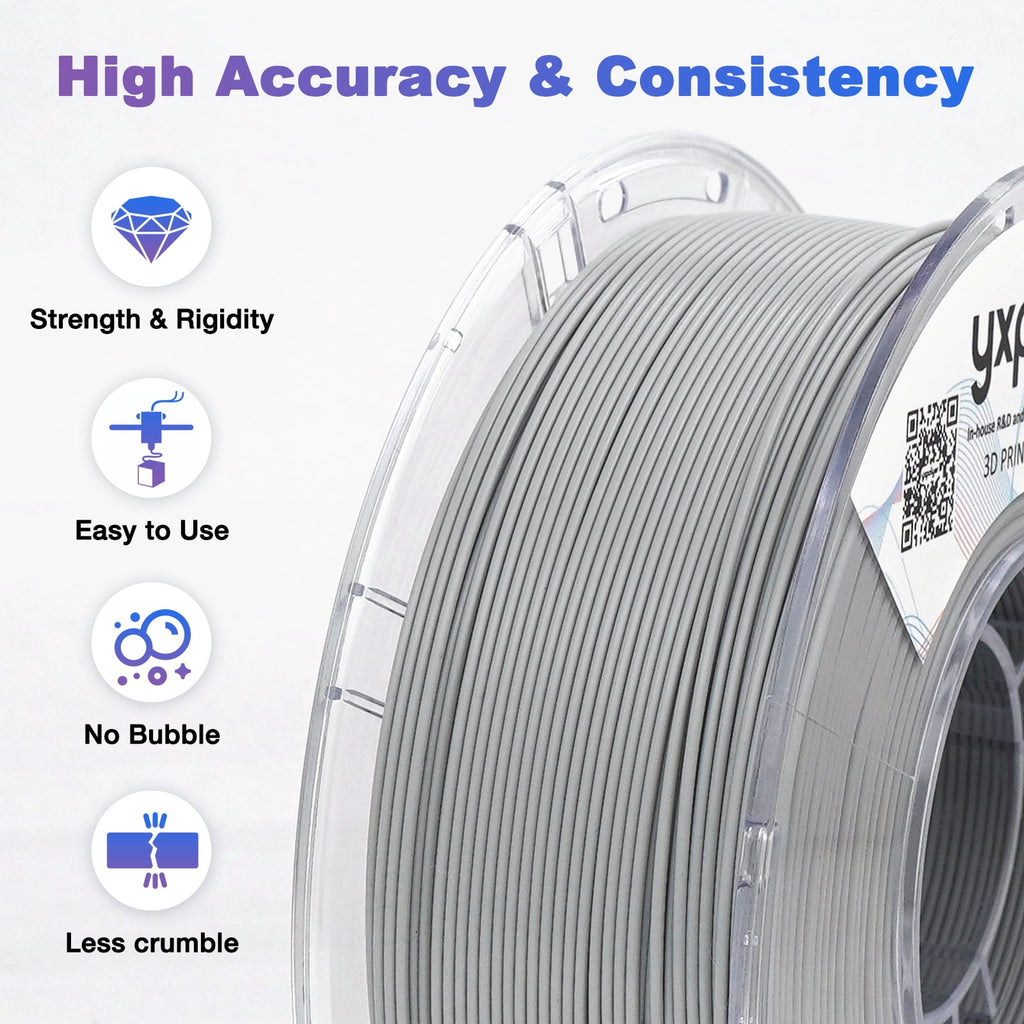 YXPOLYER PLA Filament Food Grade 1.75mm 1kg for 3D Printing, PLA+ Skin Flesh Tone 3D Printer Filament AMS-Compatible