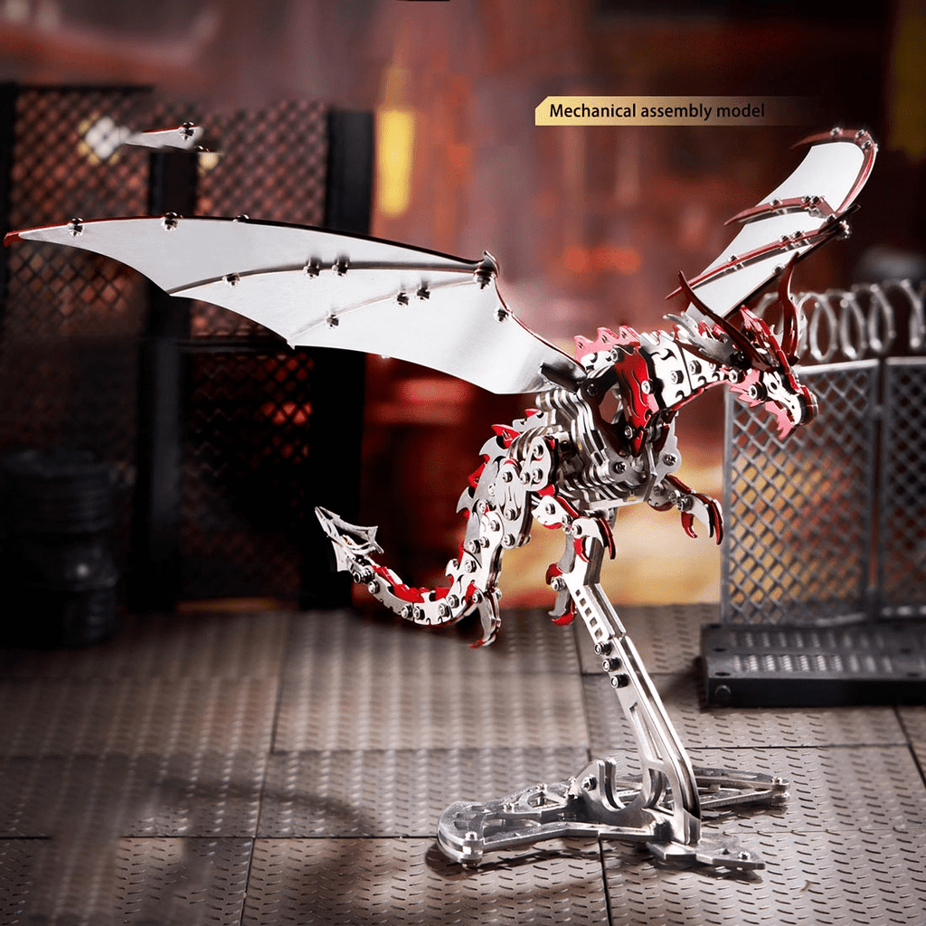 3D Metal Puzzle Bionic 373 PCS, Steampunk Mechanical Model Kit With DIY Assembly, Home Display Desk Decor For Adult Collectors And Creative Gifts