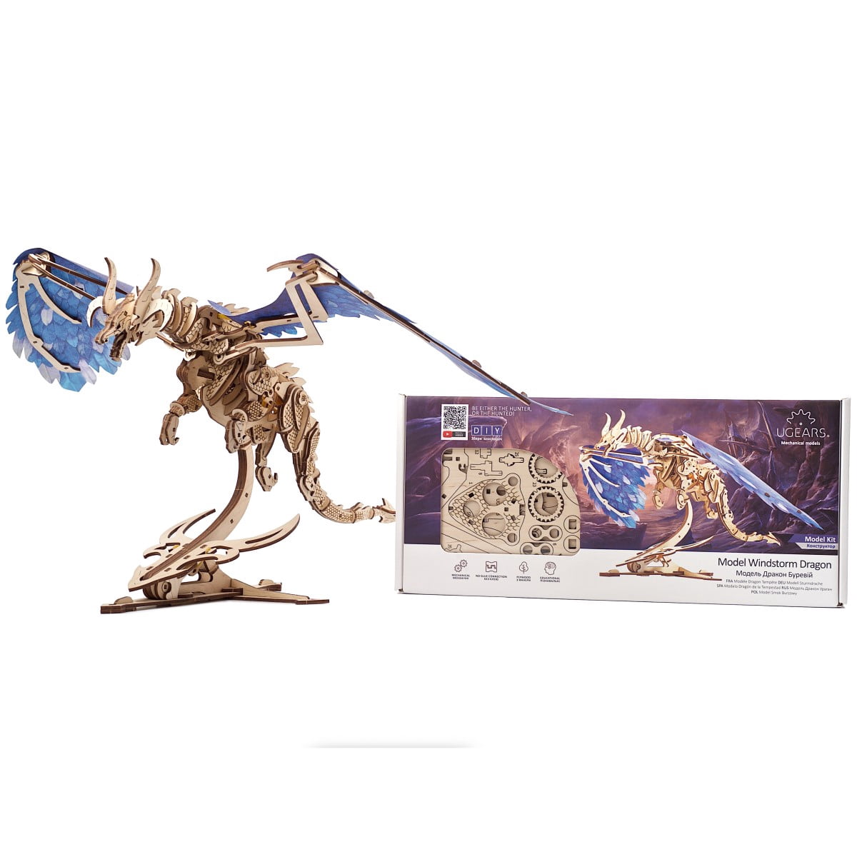 Dragon 3D Mechanical Wooden Model, Puzzle for Adults and Teenagers, Best Christmas and Thanksgiving Gift