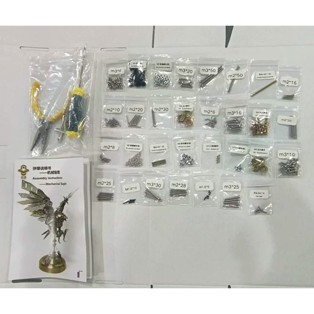 Hummingbird 3D Metal Puzzle for Adults, Mechanical Dynamic Bird Metal Model Kit with Transmission Mechanism, DIY Assembly Bionic Bird 3D Puzzle Jigsaw Animal, Semi-Finished