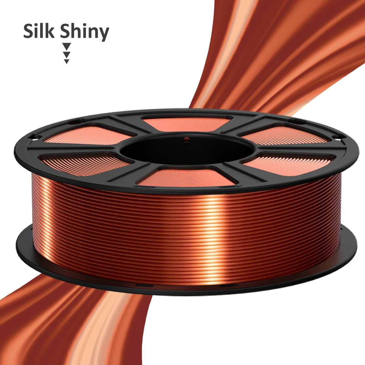 Geeetech 3D Printer Silk Silver PLA Filament 1.75mm,Metal-like Shiny Consumable 1kg (2.2lbs) 1 Spool