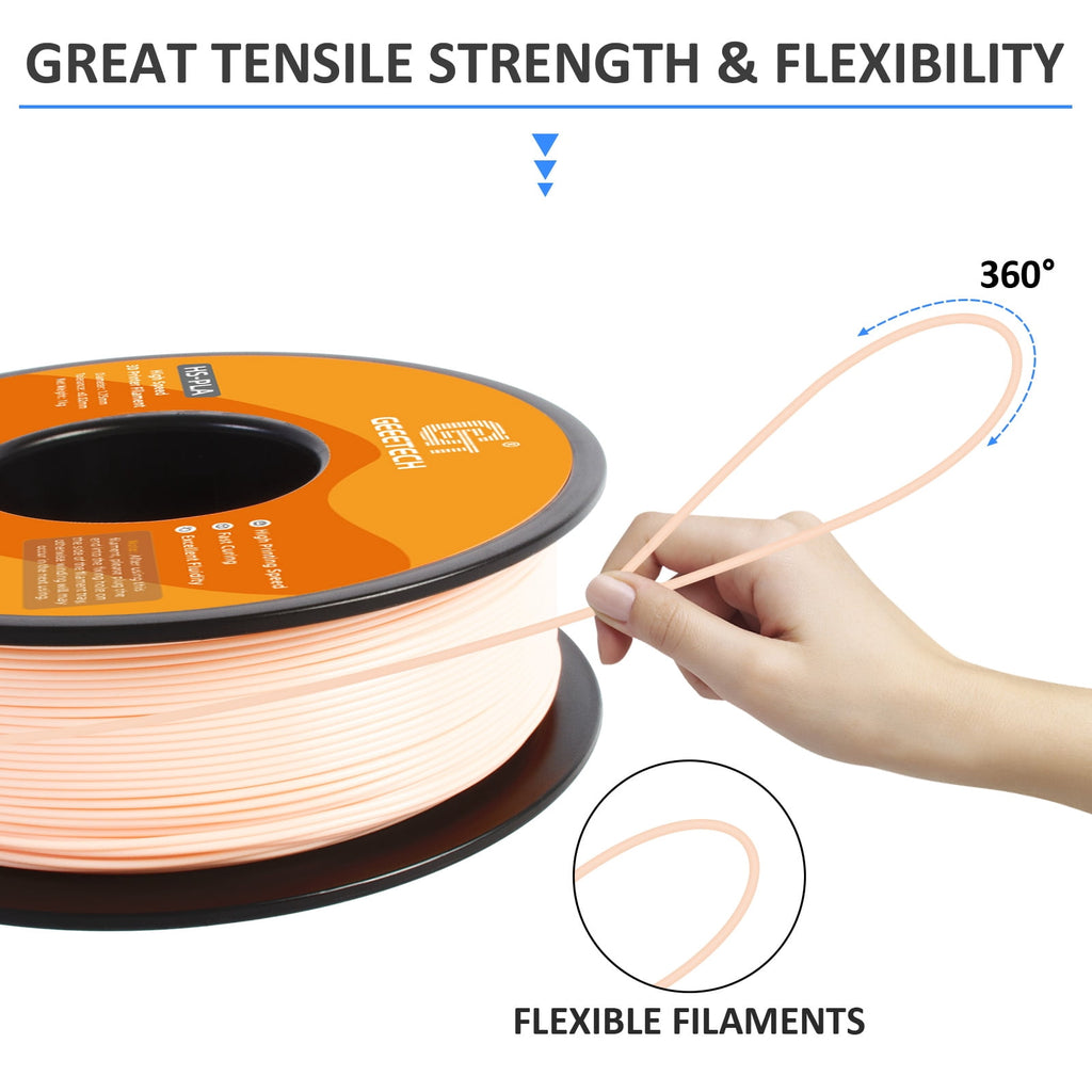 Geeetech 1.75mm PLA 3D Printer Filament, 1kg Spool (2.2lbs), Dimensional Accuracy +/- 0.03mm,yellow