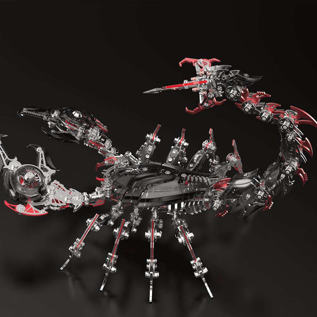 3D Metal Puzzle Frost Edge Full War Scorpion 1073 PCS, Steampunk Mechanical Model Kit With DIY Assembly, Home Display Desk Decor For Adult Collectors And Creative Gifts