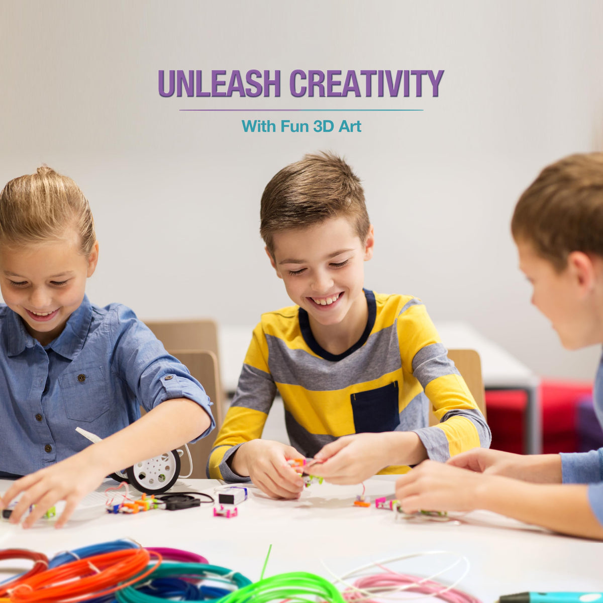 3D Pen PLA Filament Refills 1.75mm 20 Color 328 Ft 16.4 Ft Ea