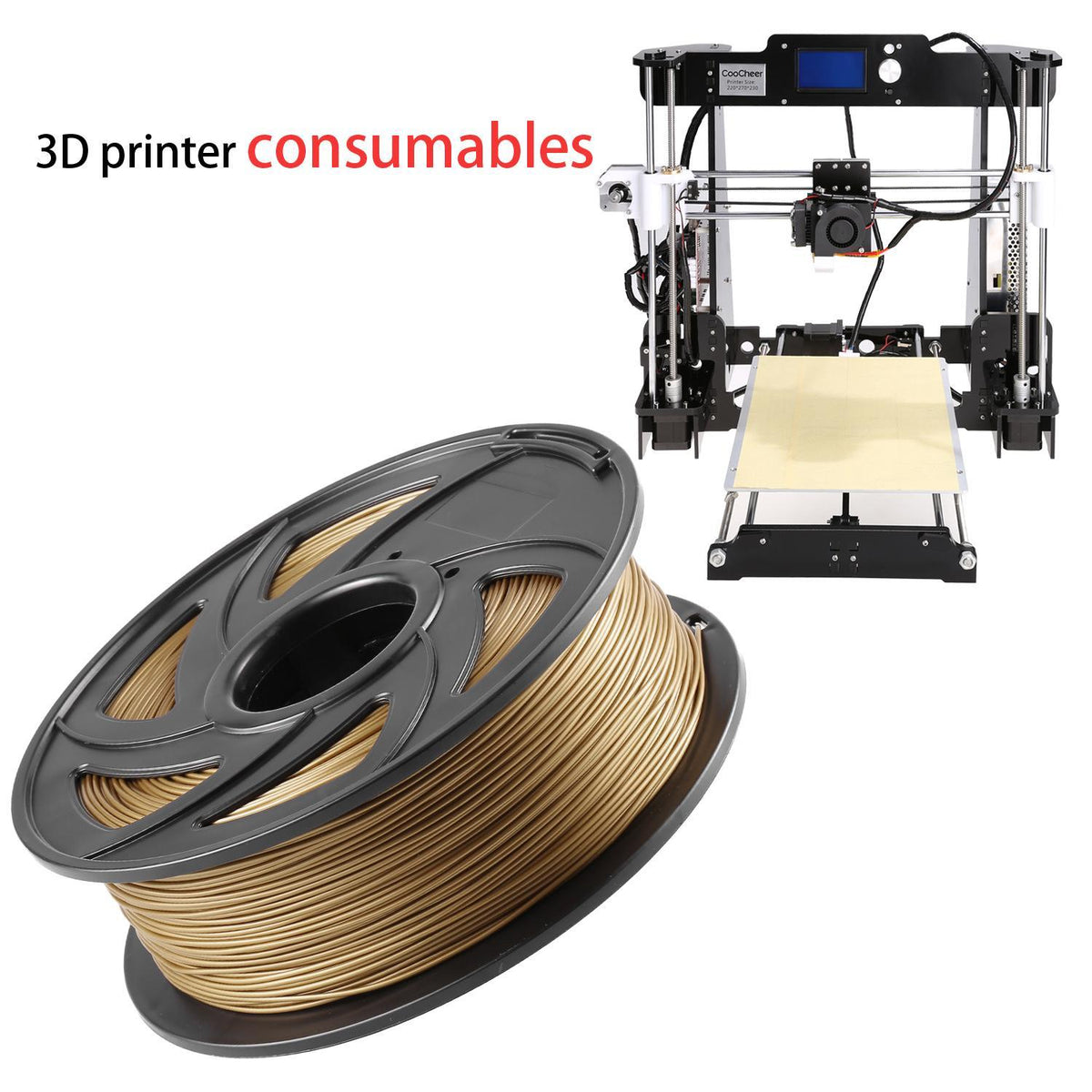 1.75mm PLA Premium 3D Printer Filament 1KG / 2.2LB FOR RepRap MarkerBot BETT