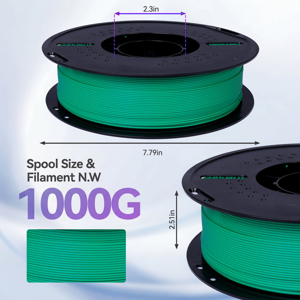 Epelay PLA Plus 3D Printer Filament, 1.75mm, 1kg Spool, White, Compatible with Most FDM Printers