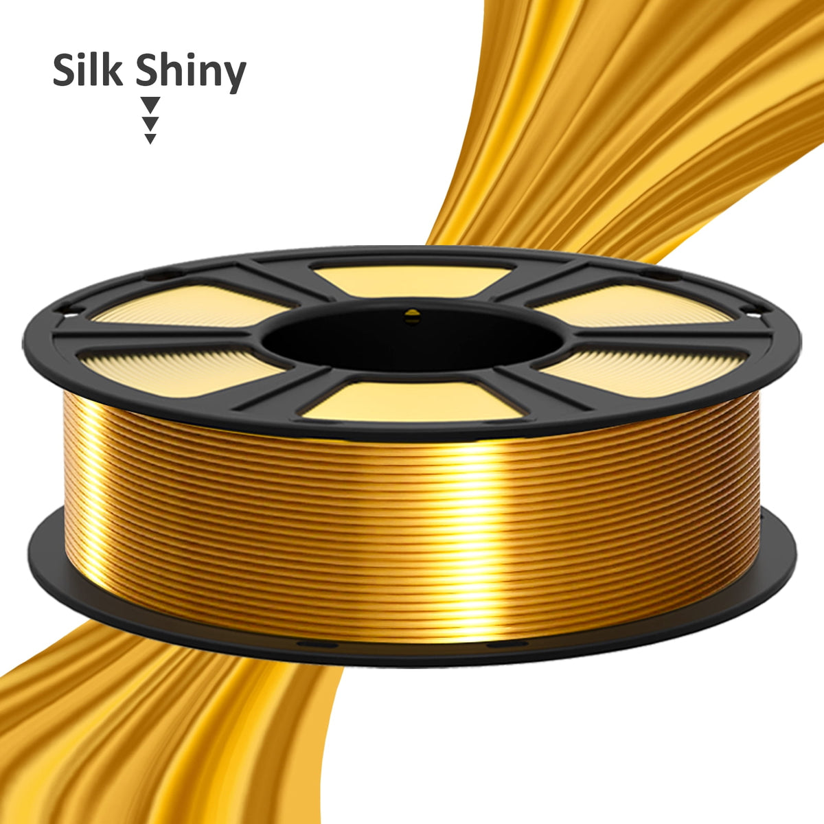 Geeetech 3D Printer PLA Filament Silk Sky Blue Toughness Enhanced Filament with 1.75mm Dimensional Accuracy +/-0.03mm, 1080 Feet per Roll, Vacuum Packaging for Most 3D FDM Printer