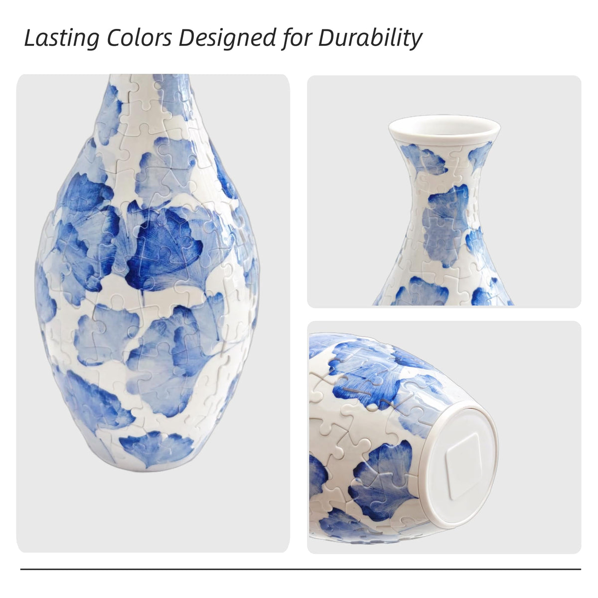 3D Puzzle Vase for Adults, Creative Vase Puzzle for Flowers(Secret Butterfly)