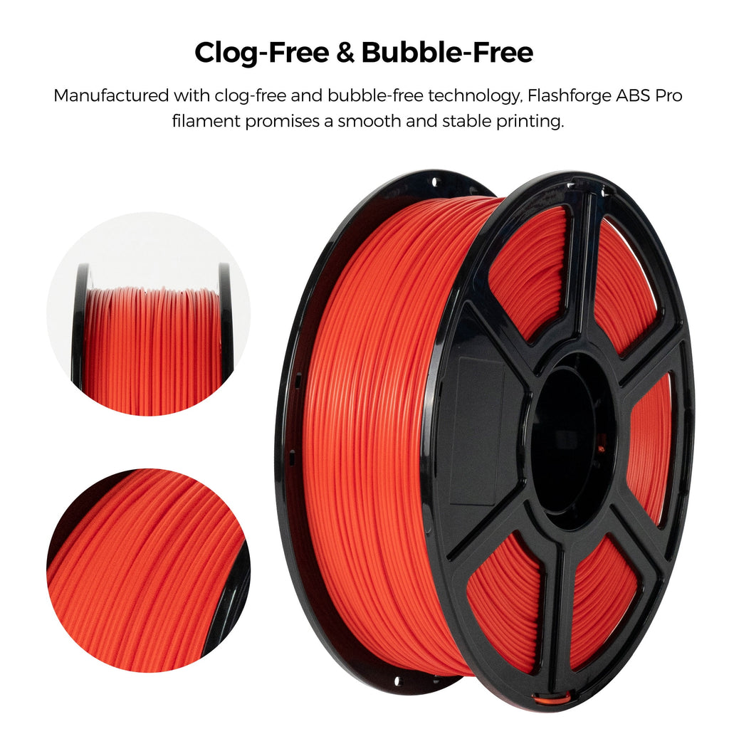 Flashforge ABS Pro Filament 1.75mm, 1KG/2.2lbs ABS Pro 3D Printer Filament, Purple