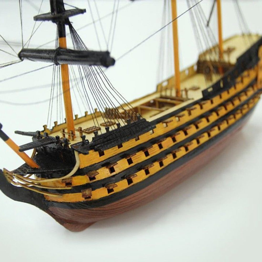 3D Wooden Puzzle Victory Sailing Ship, DIY Assembly Detailed Vessel Display Model Kit For Adult Collectors, Office Decor And Creative Gifts