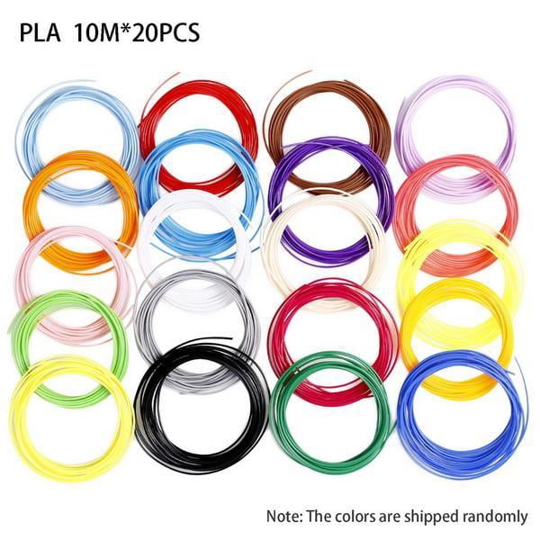 Printing Filament PLA Modeling For 3D Printer Pen Drawing 20pcs 1.75mm 10m Cool Design VAF
