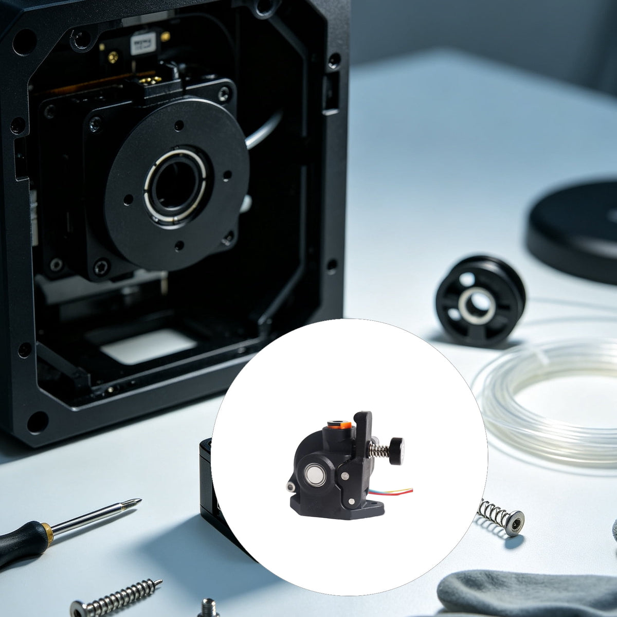 Handling Component for Orbiter V2 3D Printer Extruder Assembly, Supporting the Printer's Extruder Process