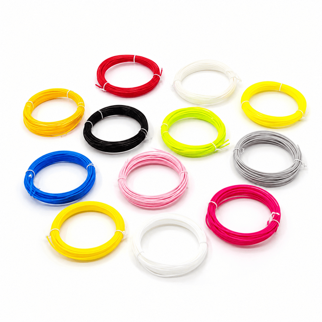 10 Color 1.75mm PLA 3D Printer Filament, 100 Feet, Compatible with 3D Printing Pens