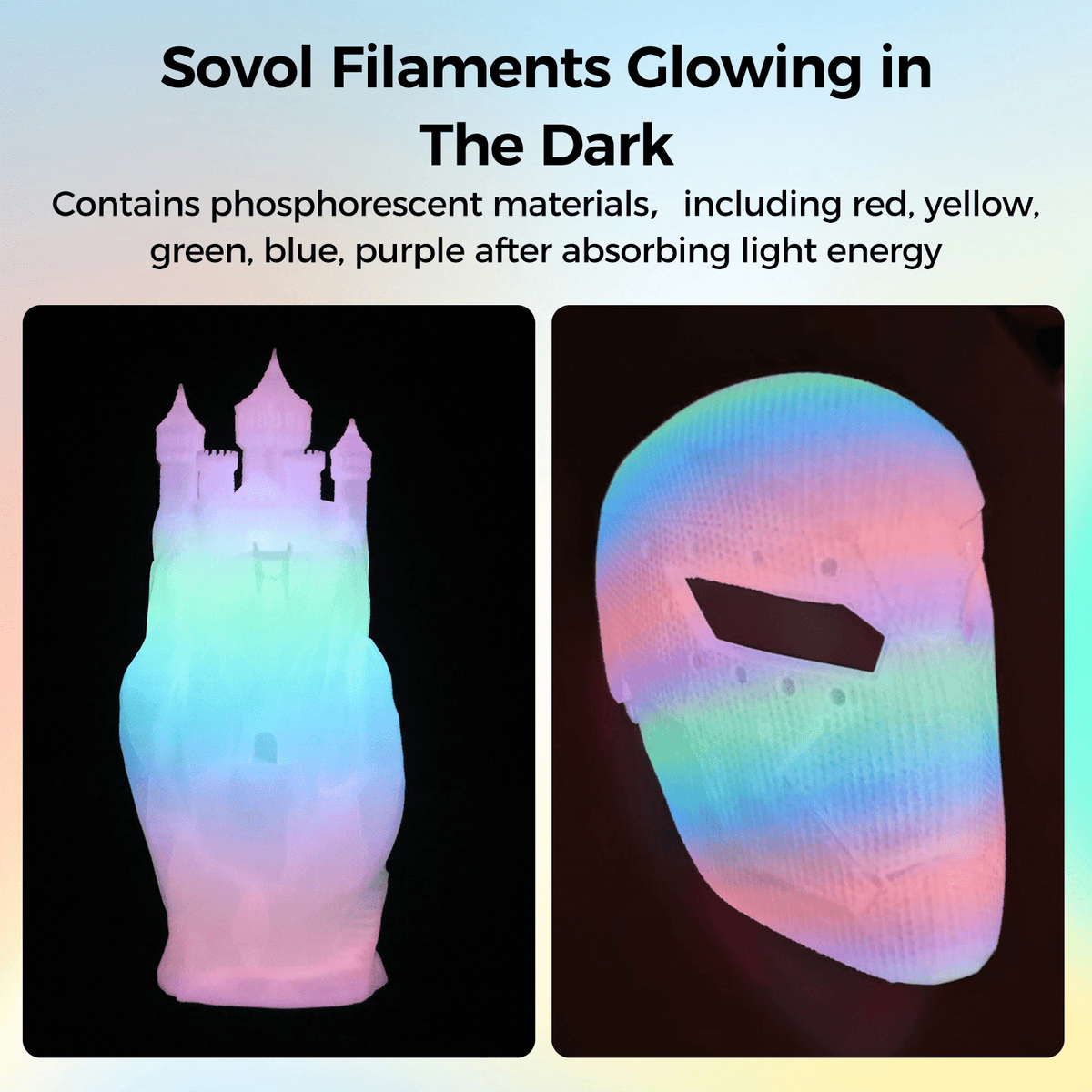 Sovol Silk PLA Filament with Blue Glitter 1kg 1.75mm, Color Changeable 3D Printer Filament 2.2lbs, Chameleon Shiny PLA Material +/-0.03mm, Shimmering 3D Printing Filament, Galaxy Blue