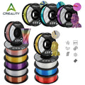 12 Pack Creality 1.75mm Silk PLA Filaments Gloss Shiny Silk PLA 12kg, Tangle-free for All 3D Printers-All Colors