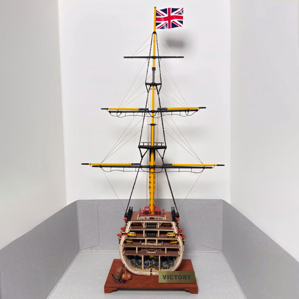 3D Wooden Puzzle Victory Sailing Ship, DIY Assembly Detailed Vessel Display Model Kit For Adult Collectors, Office Decor And Creative Gifts