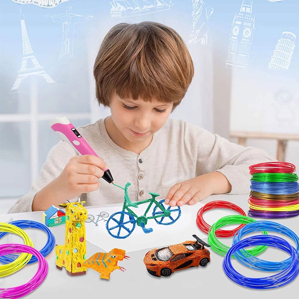 3D Pen Filament Refills PLA, 20 Colors 1.75mm 16.4 Feet per Color Total 3D Printing Pen Filament 3D Printer Filament for Most Intelligent 3D Pen