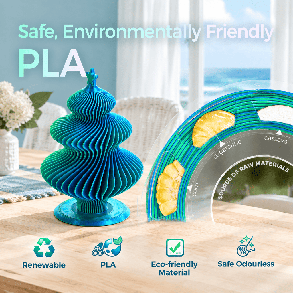 Pla Rainbow Candy 3D Printer Filament 1.75mm 1kg for FDM Printers