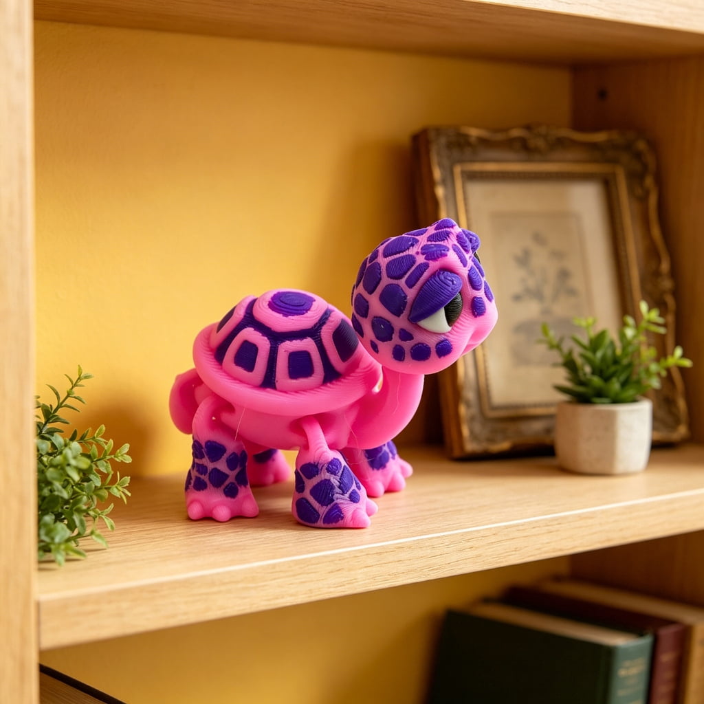 lanema 3D Printer with Flexible Articulated Joints Tortoise Ornament Collectible
