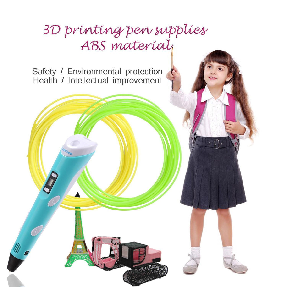 20pcs 1.75mm 5m Printing Filament ABS Modeling For 3D Printer Pen Drawing BETT