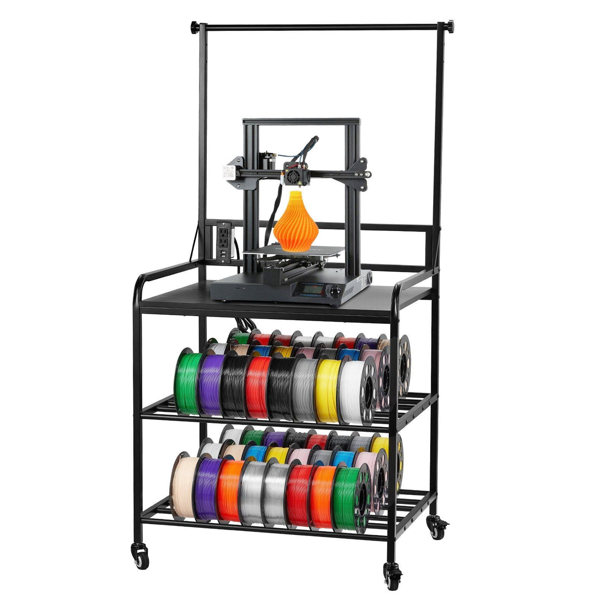 3D Printer Filament Storage Rack 3-Tier 3D Printer Stand with Storage