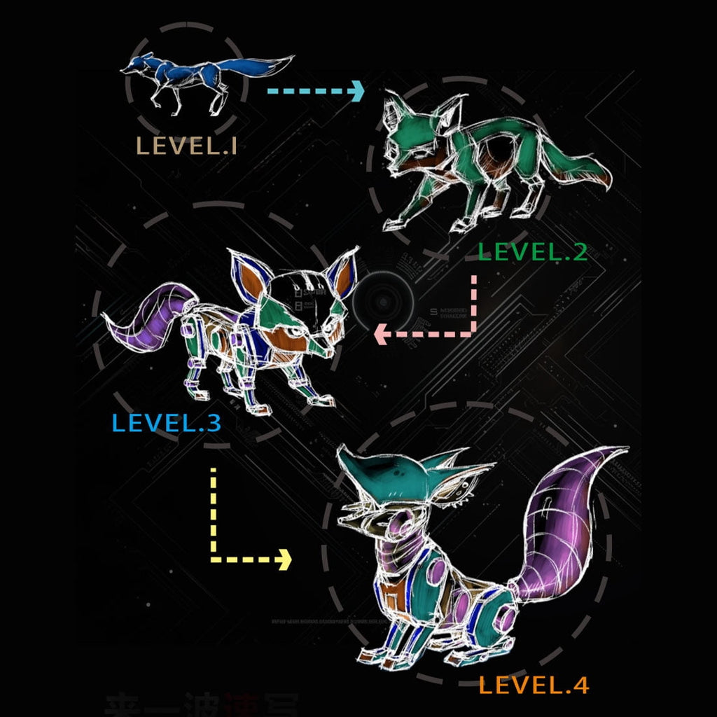 3D Metal Puzzle Linglong Fox Hanfei 339 PCS, Steampunk Mechanical Model Kit With DIY Assembly, Home Display Desk Decor For Adult Collectors And Creative Gifts