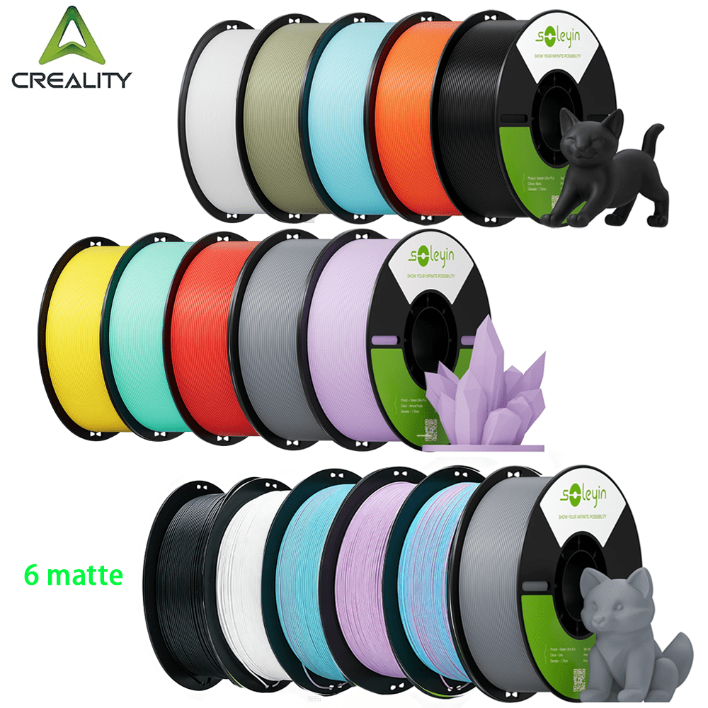 Creality Soleyin Ultra PLA 1.75mm 3D Printing Filament 1kg(Matte Moonstone)