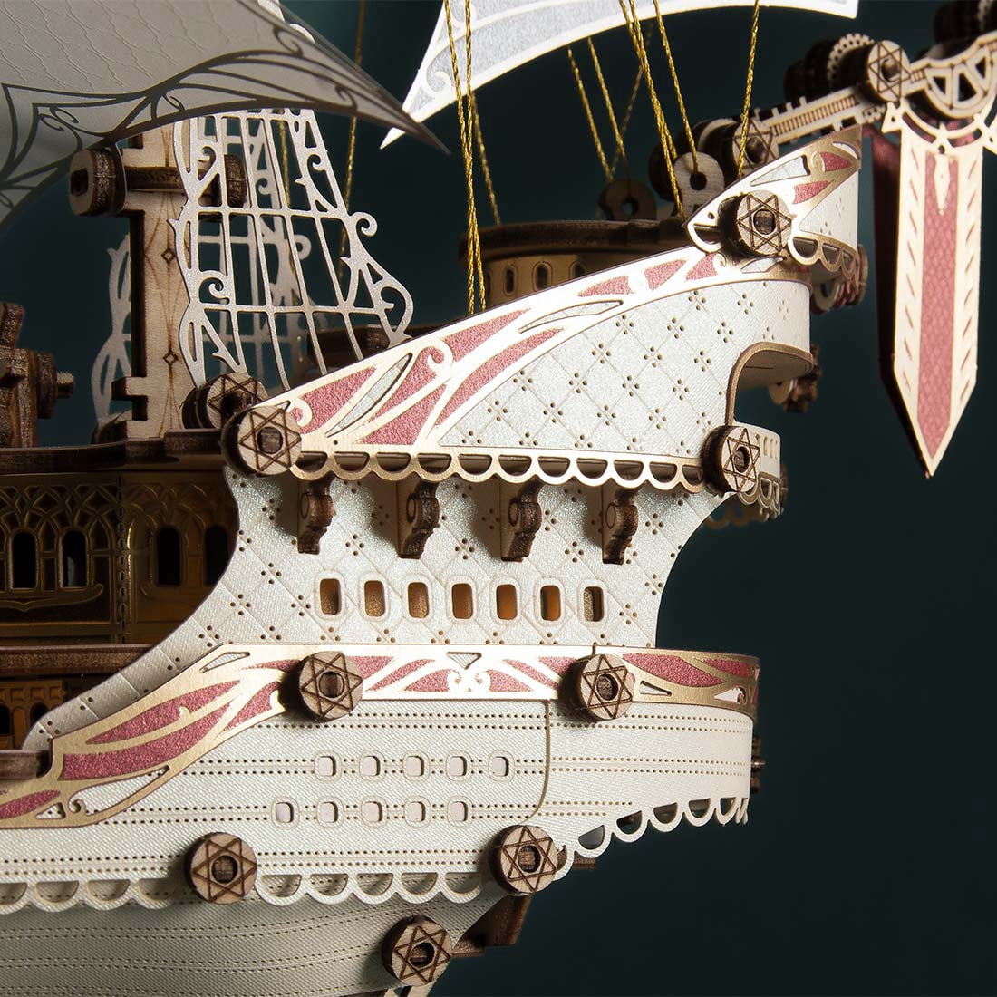 3D Wooden Puzzle Victory Sailing Ship, DIY Assembly Detailed Vessel Display Model Kit For Adult Collectors, Office Decor And Creative Gifts