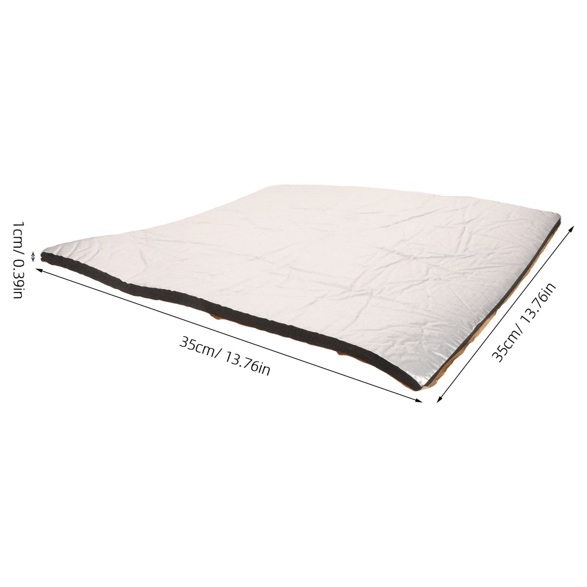 OUNONA Flame Resistant Heated Bed Insulation Pad Plated Silver Aluminum Foil for 3D Printer
