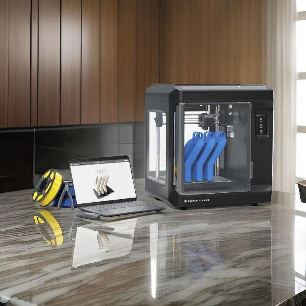 MakerBot Sketch 3D Printer with Fused Deposition Modelling Print Technology (Black, Large) Bundle with PLA Filament for Sketch Classroom and Printers (10-Pack) (2 Items)
