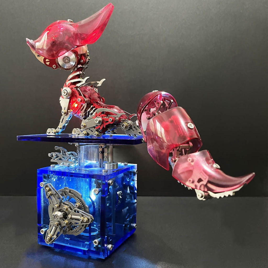3D Metal Puzzle Linglong Fox Hanfei 339 PCS, Steampunk Mechanical Model Kit With DIY Assembly, Home Display Desk Decor For Adult Collectors And Creative Gifts
