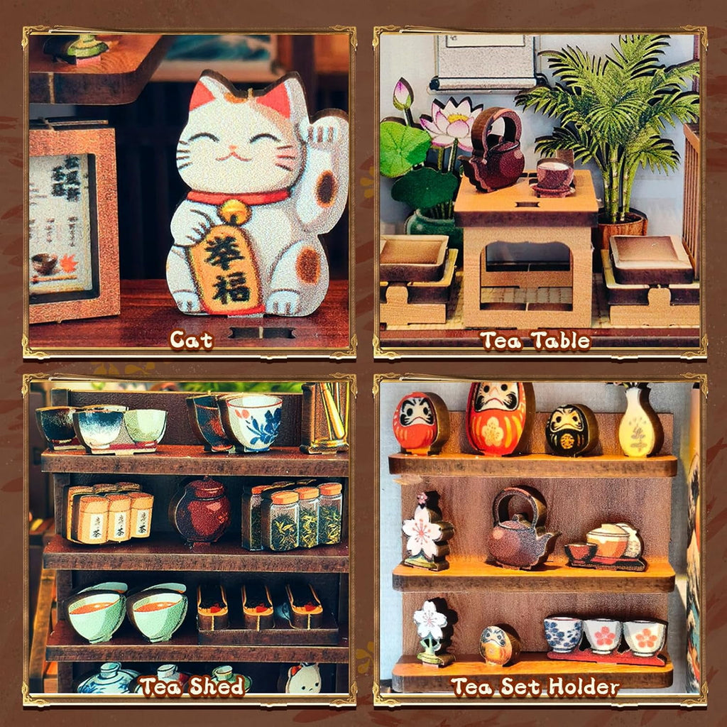 Book Nook Kit for Adults, Booknook DIY Miniature House Kit, 3D Wooden Puzzles for Adults and Teens, Wood Gifts for Book Lovers Women Friends