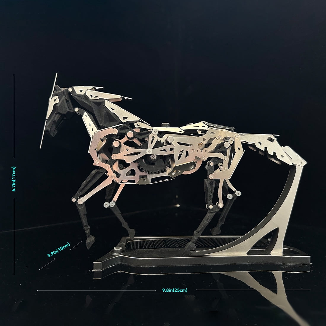 Hummingbird 3D Metal Puzzle for Adults, Mechanical Dynamic Bird Metal Model Kit with Transmission Mechanism, DIY Assembly Bionic Bird 3D Puzzle Jigsaw Animal, Semi-Finished