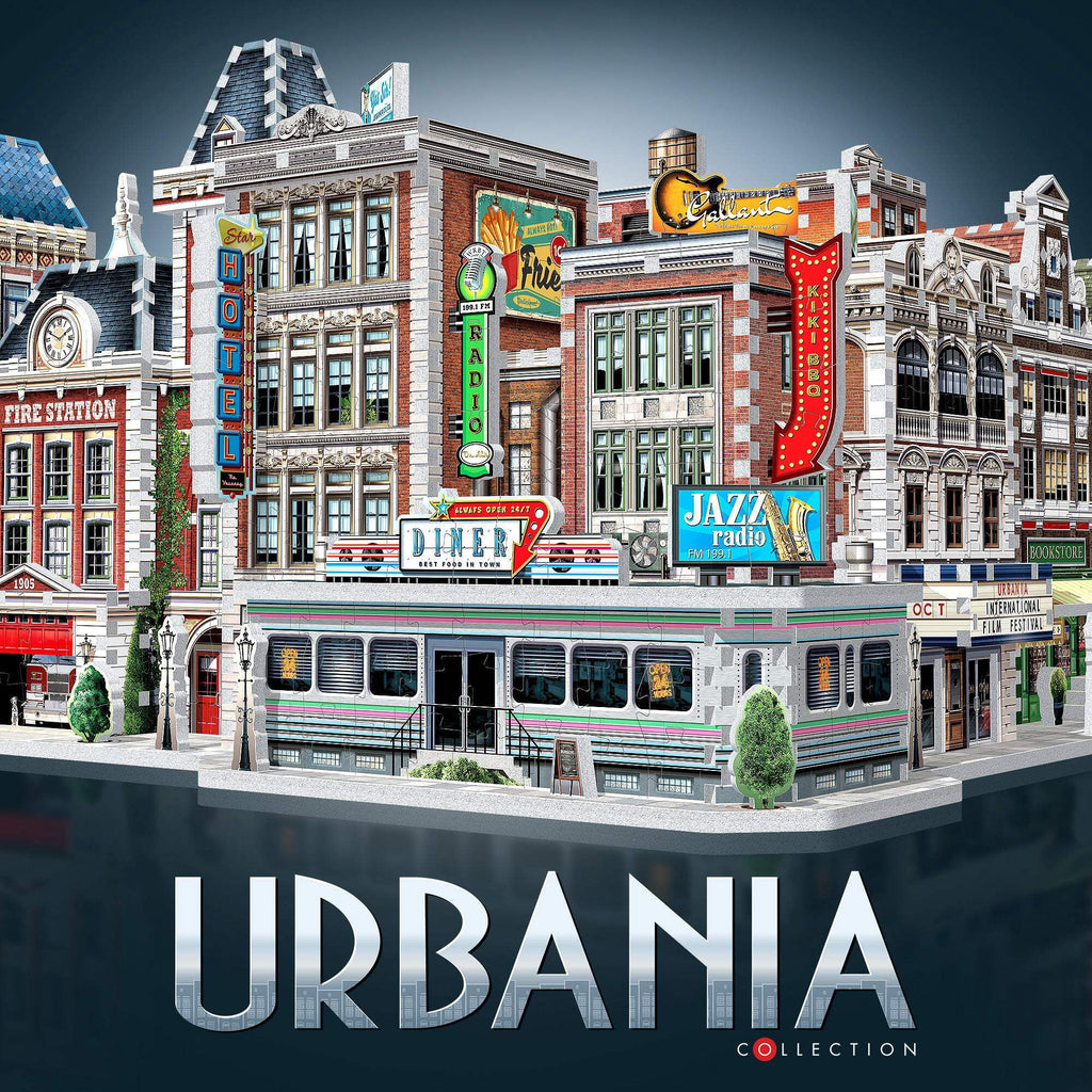 Wrebbit Urbania Collection - 1950's Diner Special Edition 3D Puzzle: 425 Pcs