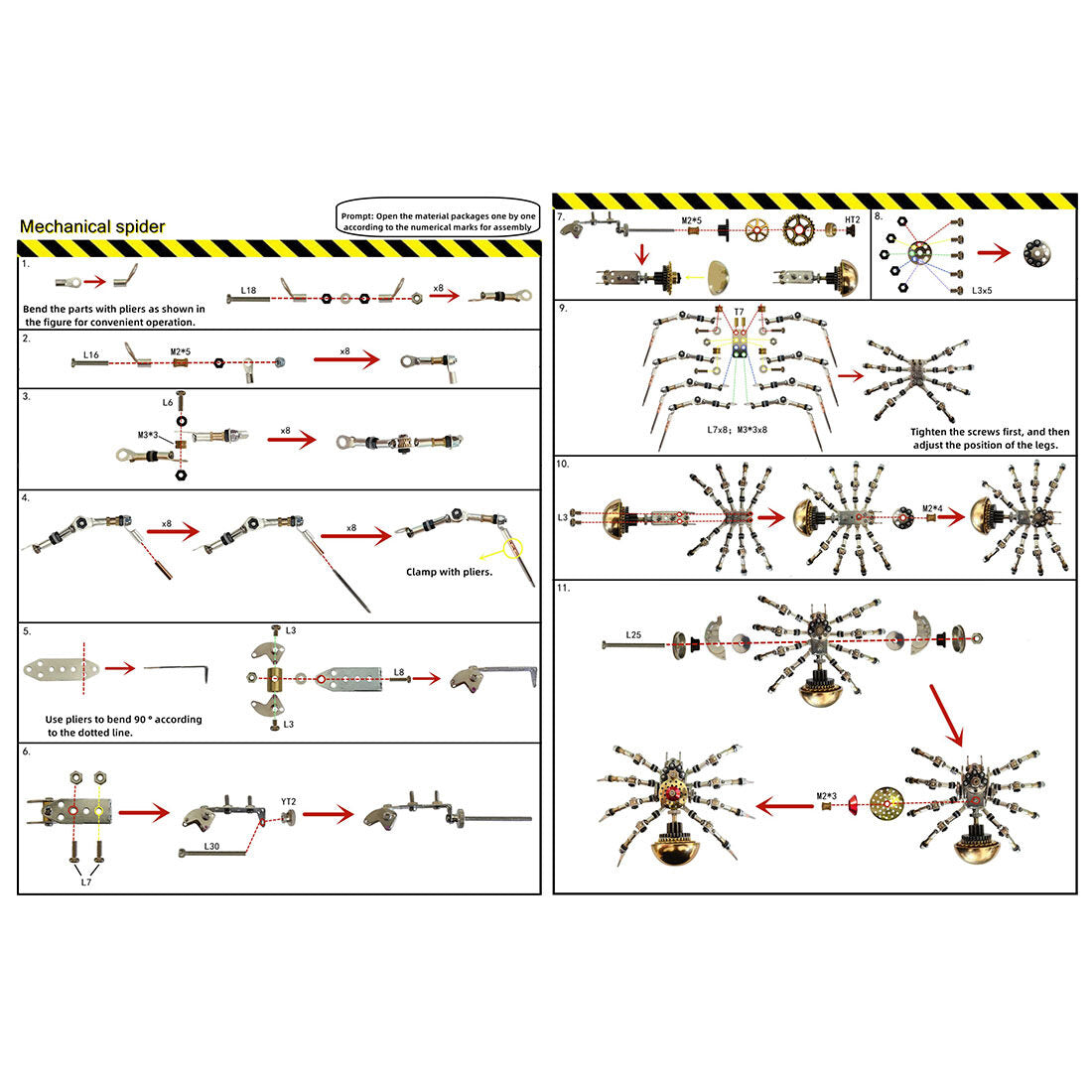 3-in-1 Steampunk Insect Metal Model Kit, Mosquito, Deck Insect & Bee Brass Puzzle Assembly Set, 270PCS 3D Jigsaw Puzzles for Adults