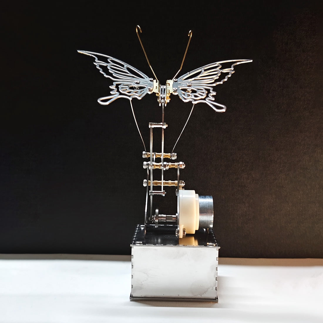Hummingbird 3D Metal Puzzle for Adults, Mechanical Dynamic Bird Metal Model Kit with Transmission Mechanism, DIY Assembly Bionic Bird 3D Puzzle Jigsaw Animal, Semi-Finished