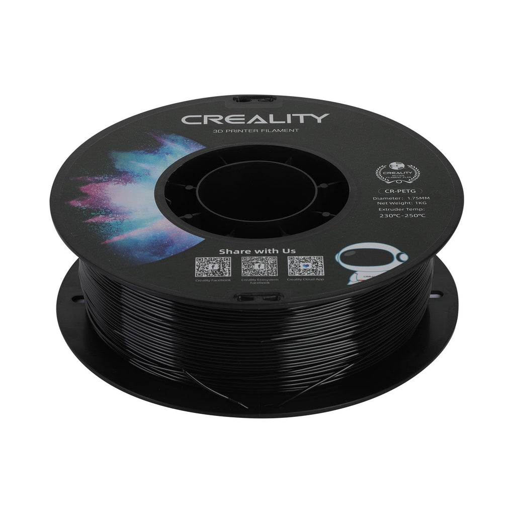 Creality PETG 3D Printer Filament 1.75mm 1kg/2.2lbs Non-Toxic Strong Toughness Filament Accuracy +/-0.02mm, White