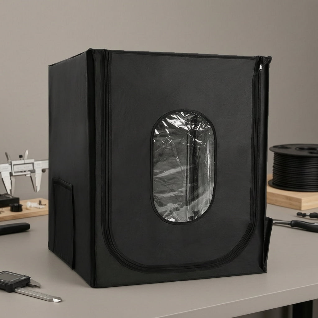 QSTDGVPW 3D Printer Cover with Window Constant Temperature Fireproof Enclosure Front Zipper Access Textile Housing for Ender-5pro CR-2020