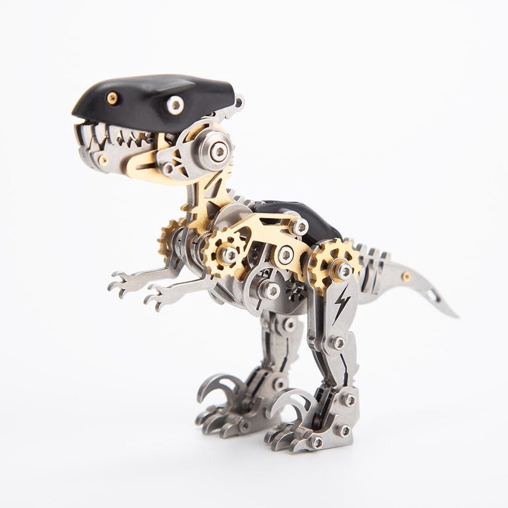 3D Metal Dinosaur Puzzle Kit for Adults - DIY Mechanical Steampunk Model, 160 Pieces Assembly Challenge