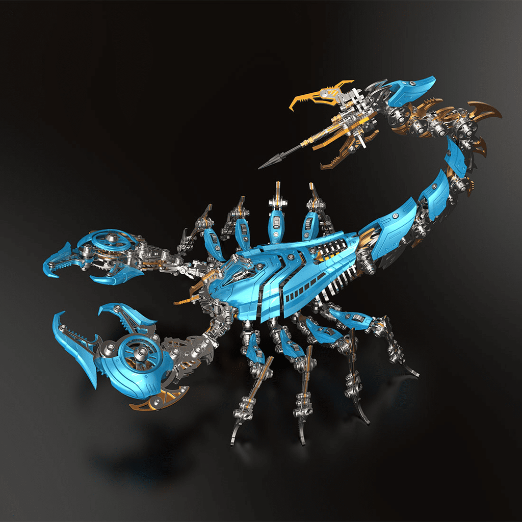 3D Metal Puzzle Frost Edge Full War Scorpion 1073 PCS, Steampunk Mechanical Model Kit With DIY Assembly, Home Display Desk Decor For Adult Collectors And Creative Gifts