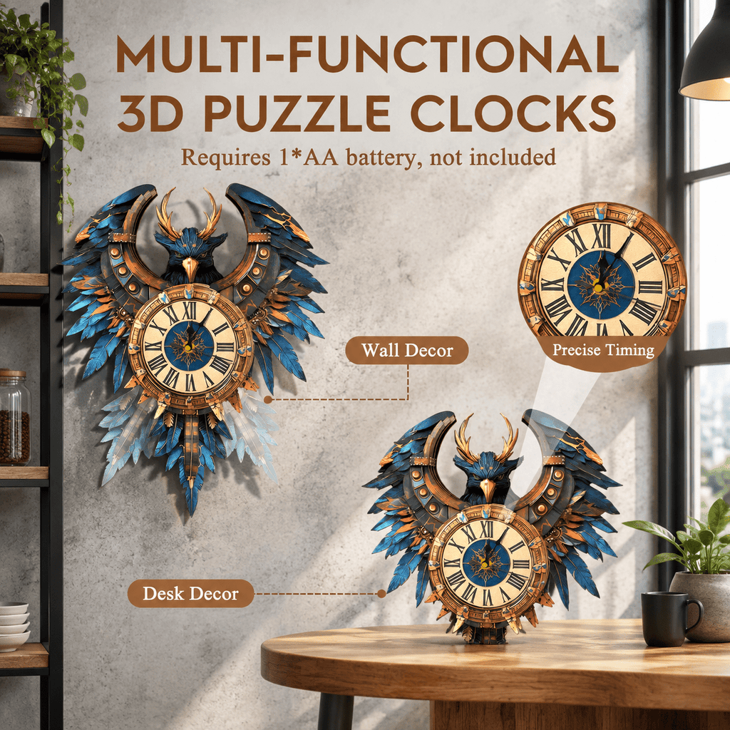 3d Wooden Puzzles For Adults-dachshund Clock Puzzle-adult Crafts