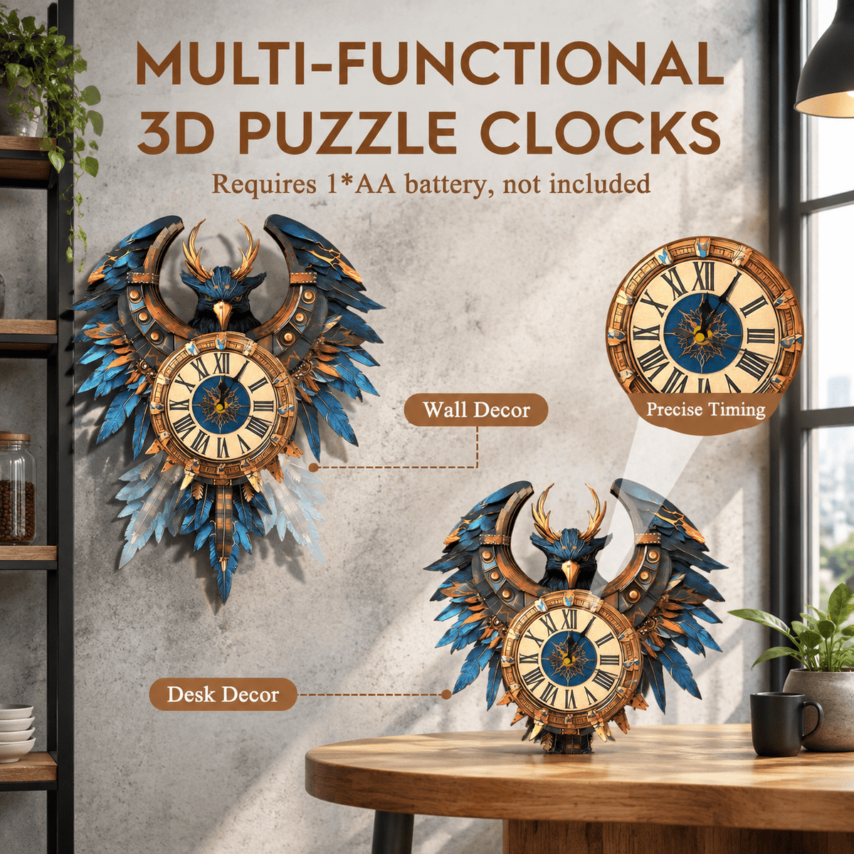 3d Wooden Puzzles For Adults-dachshund Clock Puzzle-adult Crafts