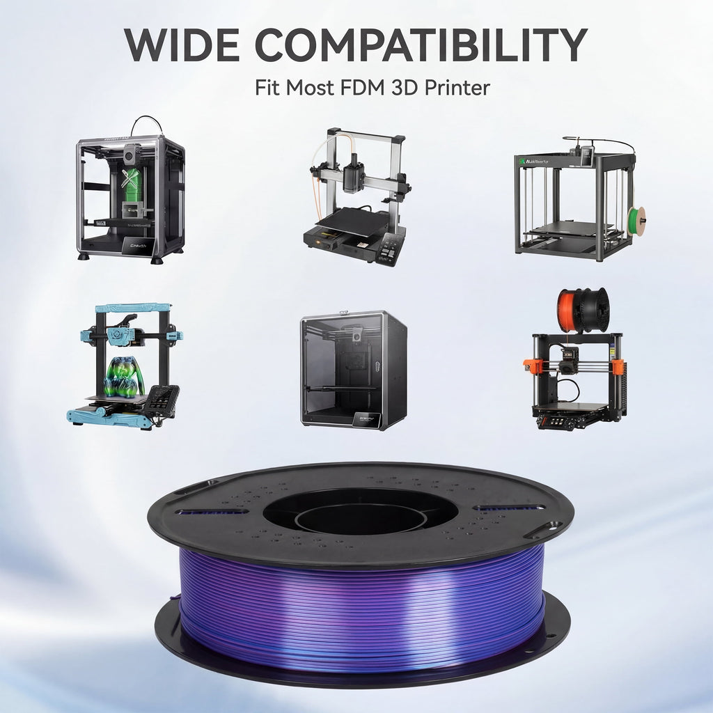 Epelay PLA Plus 3D Printer Filament, 1.75mm, 1kg Spool, Black, Compatible with Most FDM Printers